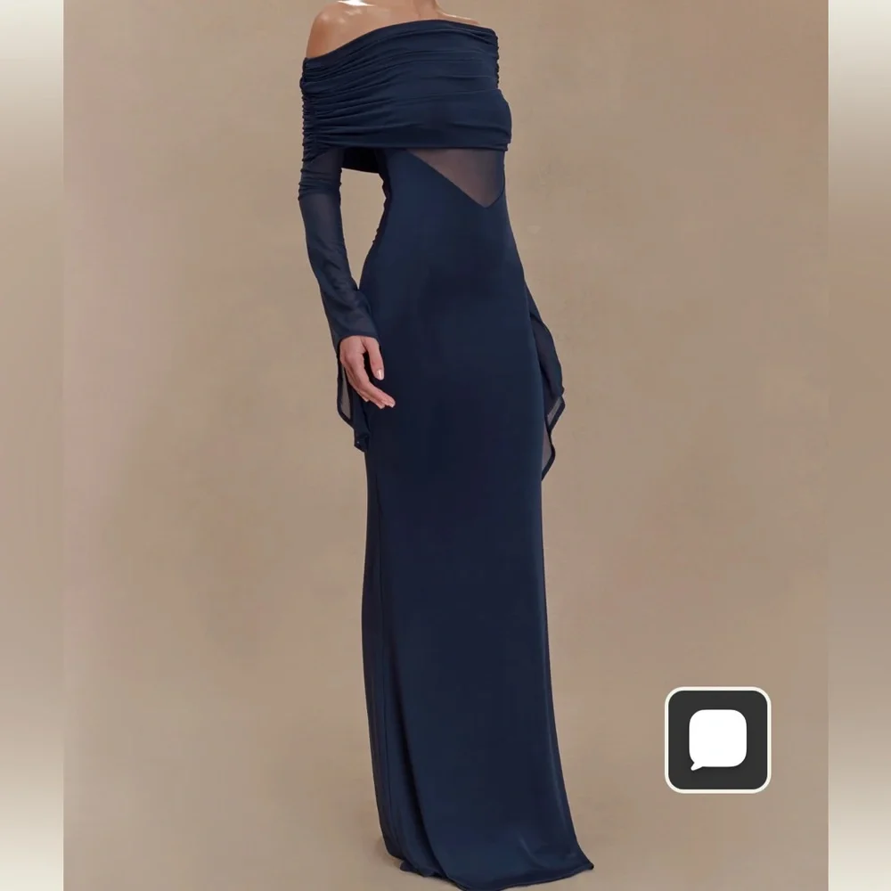 Meshki Navy Dress, medium - Picture 2 of 8